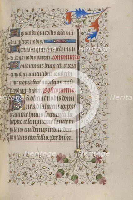 Decorated Initial P; Book of Hours, about 1415-1420. Creator: Unknown.