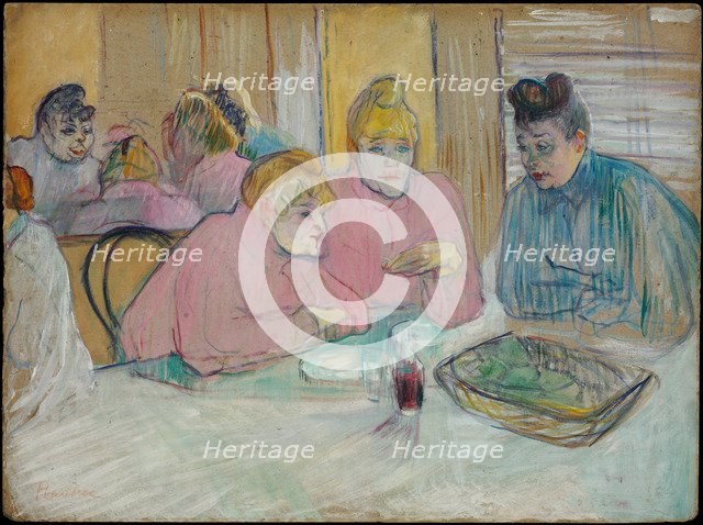 The Ladies in the Dining Room. Artist: Toulouse-Lautrec, Henri, de (1864-1901)