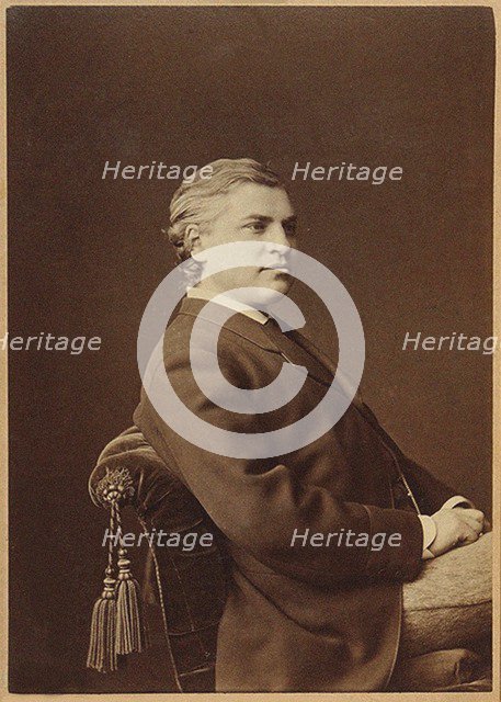 Portrait of the opera singer Ivan Alexandrovich Melnikov (1832-1906), 1880s.