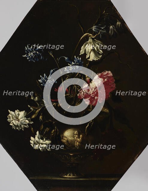 A Vase of Flowers, 1625-1650. Creator: Giacomo Recco.
