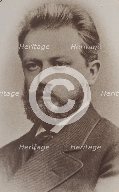 Portrait of the composer Pyotr Ilyich Tchaikovsky (1840-1893), 1874.