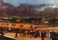 'Muster of the Cape Town Guard on the Parade Ground Cape Town, January 12, 1901', 1901. Creators: Unknown, Alf S Hosking.
