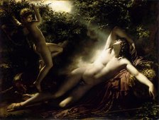 The Sleep of Endymion, 1791. Creator: Girodet de Roucy Trioson, Anne Louis (1767-1824).