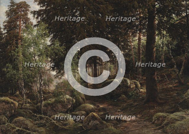 Forest Interior, 1882. Creator: Berndt Lindholm.