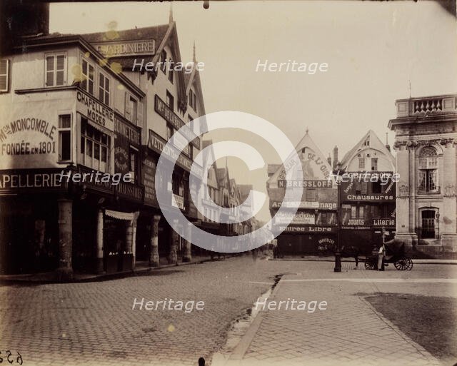Beauvais-Cour. Place Hotel de Ville, between late 19th and early 20th century. Creator: Eugene Atget.