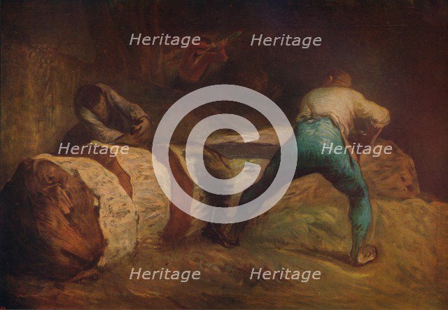 'The Wood-Sawyers', 1850-1852, (c1915). Artist: Jean Francois Millet.