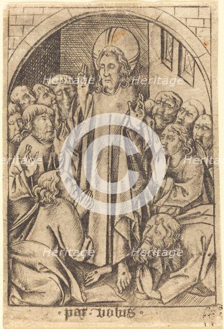 Christ Appearing to the Disciples, c. 1465. Creator: Israhel van Meckenem.