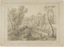 Italianate Landscape with Buildings, Aqueduct, c. 1774. Creator: Unknown.