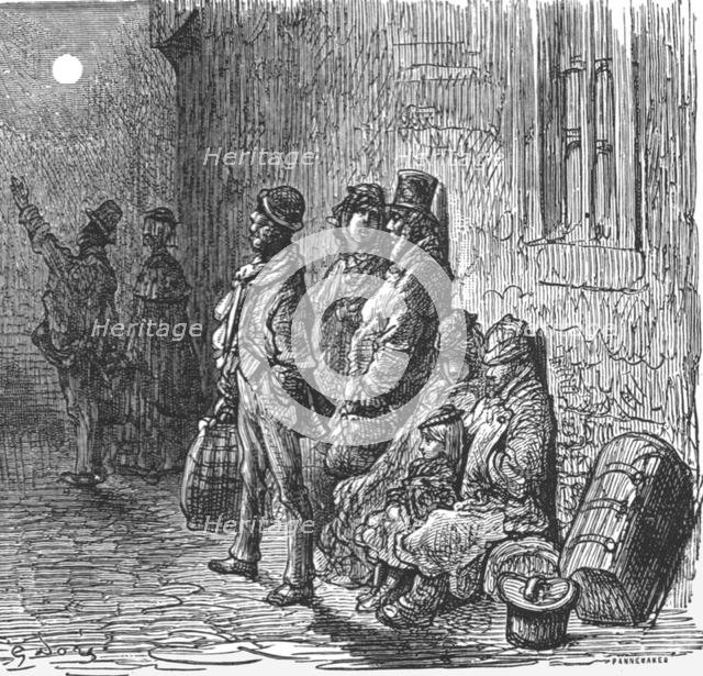 'Provincials in Search of Lodgings', 1872.   Creator: Gustave Doré.