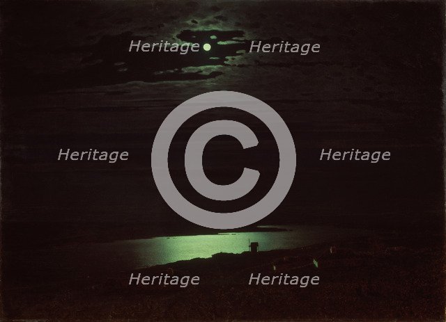 Moonlit Night on the Dniepr, 1880. Artist: Kuindzhi, Arkhip Ivanovich (1842-1910)