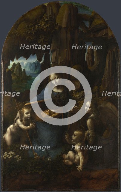 The Virgin of the Rocks, Between 1492 and 1508. Artist: Leonardo da Vinci (1452-1519)