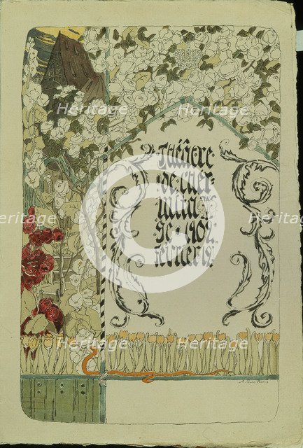 Theatre programme for the theatre play Faust, 1902. Artist: Golovin, Alexander Yakovlevich (1863-1930)