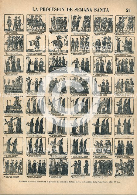 Alleluia of Easter procession, editorial Antonio Bosch of Barcelona, ??page # 21, 1920s.