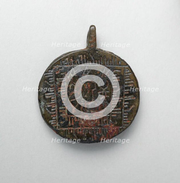 Pendant with Lion and Scorpion, Iran, 10th century. Creator: Unknown.