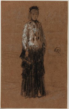 The Ermine Coat, 1870-1873. Creator: James Abbott McNeill Whistler.