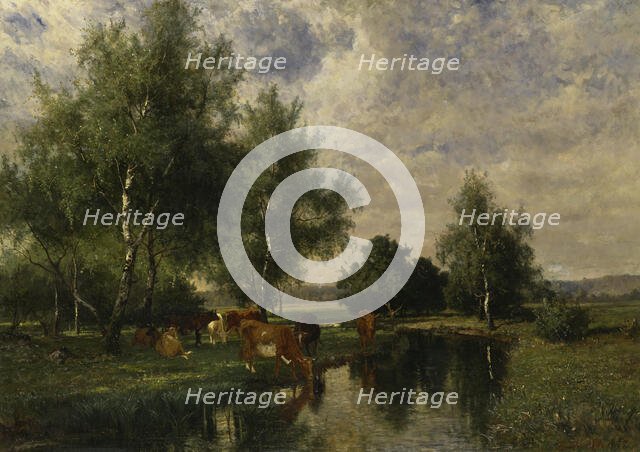 Summer Landscape in Blekinge, 1877. Creator: Johan Edvard Bergh.