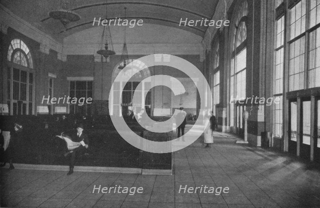 Main waiting room - Union Terminal Station, Dallas, Texas, 1922. Artist: Unknown.