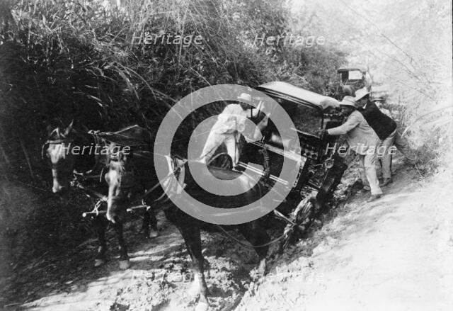 Puerto Rico Roads, Bridges, And Road Construction, 1912. Creator: Harris & Ewing.