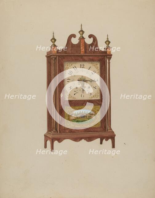 Mahogany Clock, c. 1936. Creator: Carl Buergerniss.