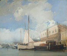 The Doge's Palace, Venice, 1826. Creator: Richard Parkes Bonington (British, 1802-1828).