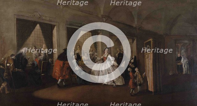 The Parlor of the Nuns at San Zaccaria. Artist: Guardi, Francesco (1712-1793)