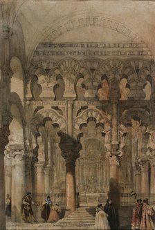 Interior of the Mosque of Córdoba, 1837. Creator: Roberts, David (1796-1864).