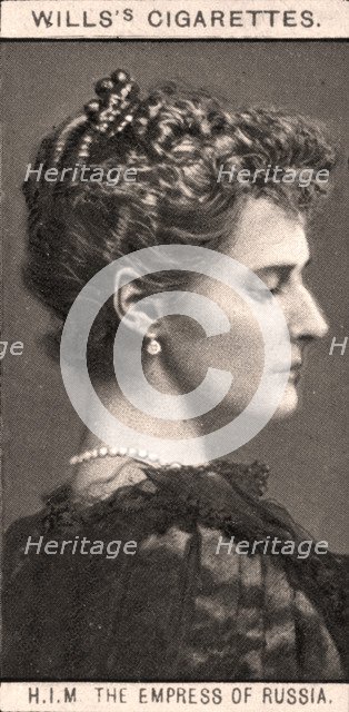 H.I.M The Empress of Russia, 1908.Artist: WD & HO Wills