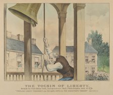 The Tocsin of Liberty-Rung by the State House Bell, (Independence Hall) Philadelphia, July..., 1876. Creators: Nathaniel Currier, James Merritt Ives, Currier and Ives.