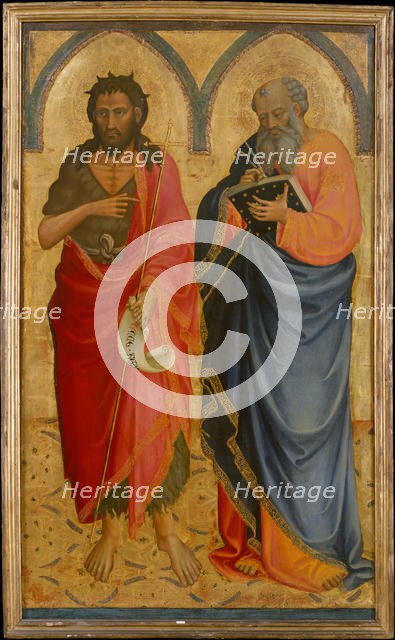 Saints John the Baptist and Matthew, possibly 1433. Creator: Bicci di Lorenzo.