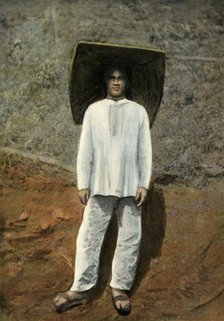 'Un Mineur. Costume De Travail', (A Miner in Work Clothes), 1900. Creator: Unknown.