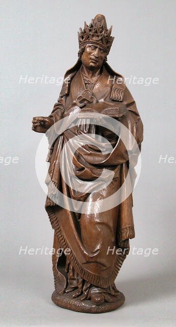 Saint Gregory as Pope, German, ca. 1500. Creator: Unknown.