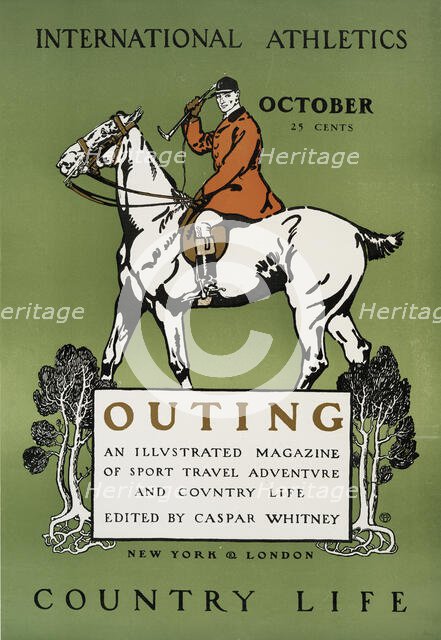 Outing, Illustrated Magazine of Sport Travel Adventure and Contry Life Edited by..., c1890 - 1907. Creator: Edward Penfield.