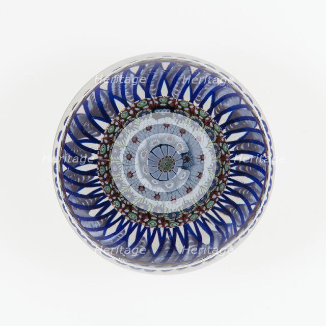 Paperweight, Saint-Louis, c. 1845-55. Creator: Saint-Louis Glassworks.