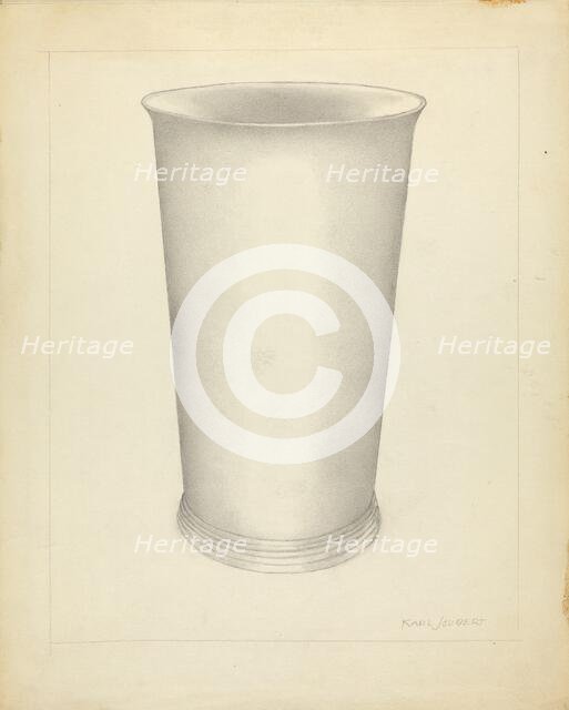 Silver Beaker, 1935/1942. Creator: Karl Joubert.