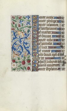 Book of Hours (Use of Rouen): fol. 93v, c. 1470. Creator: Master of the Geneva Latini (French, active Rouen, 1460-80).