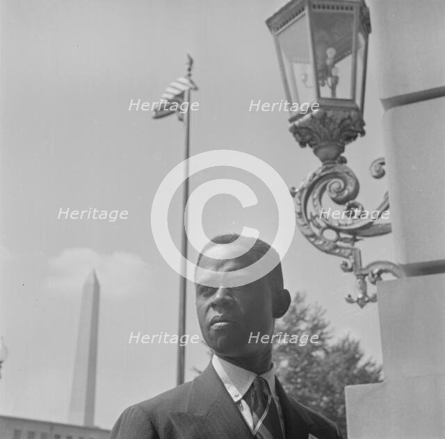 International student assembly, Washington, D.C, 1942. Creator: Gordon Parks.