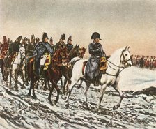 Napoleon's retreat to the Berezina, 1812, (1936). Creator: Unknown.