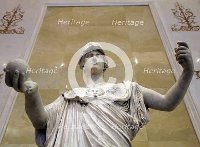 Statue of Athena, Goddess of Wisdom and Just War, and patroness of crafts, 2nd century. Artist: Unknown
