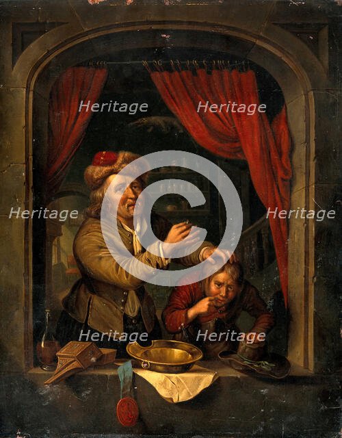 A dental operation. Creator: Dou, Gerard, 1613-1675 (After).