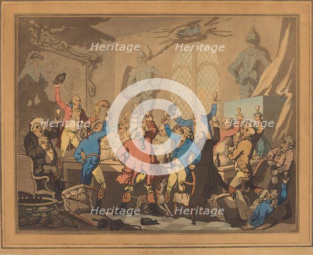 The Dinner, 1787. Creator: Thomas Rowlandson.