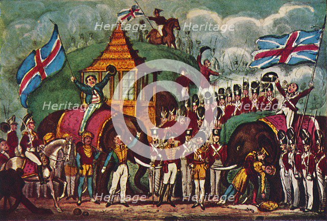 'The Burmese War: 'A Grand Naval and Military Melo-Drama', 1942. Artist: R. Cruikshank.