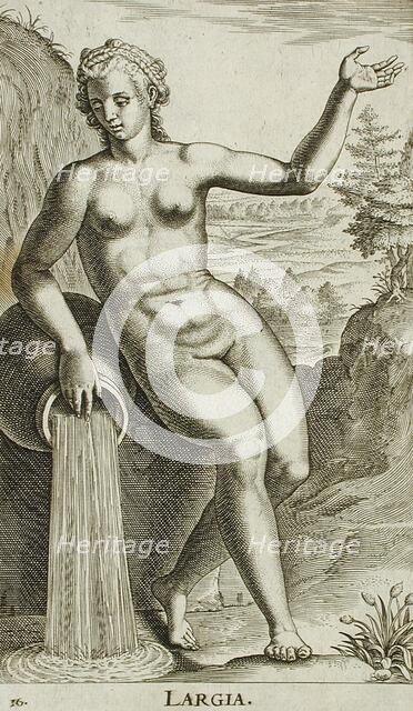 Largia, 1587. Creator: Philip Galle.