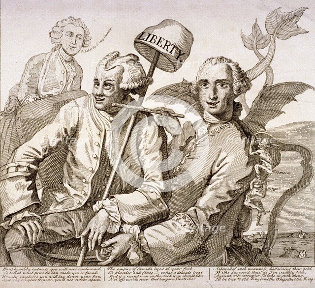 'Kaw Jack have Canada or to the Tower ...', 1763.  Artist: Anon