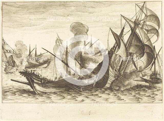 The Second Naval Battle, c. 1614. Creator: Jacques Callot.