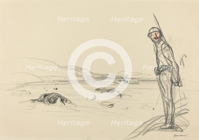 Along the Marne, probably 1918. Creator: Jean Louis Forain.