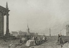 The Admiralty building square, Saint Petersburg, Russia, 1839. Creator: Augustin François Lemaitre.