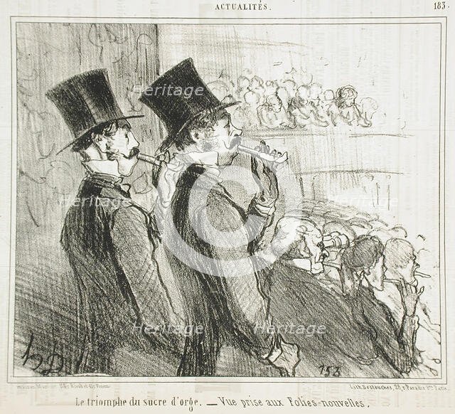 Le triomphe du sucre d'orge, 1855. Creator: Honore Daumier.