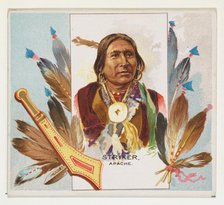 Striker, Apache, from the American Indian Chiefs series (N36) for Allen & Ginter Cigarette..., 1888. Creator: Allen & Ginter.