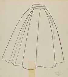 Study for Quilted Petticoat, 1935/1942. Creator: Julie C Brush.