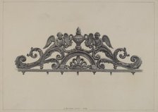 Cast Iron Gate Top, 1938. Creator: J. Howard Iams.